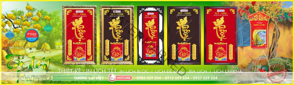 In Lịch Gỗ Cao Cấp